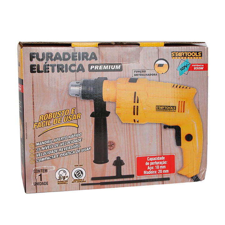 Furadeira Elétrica Premium 850W 127V - Startools