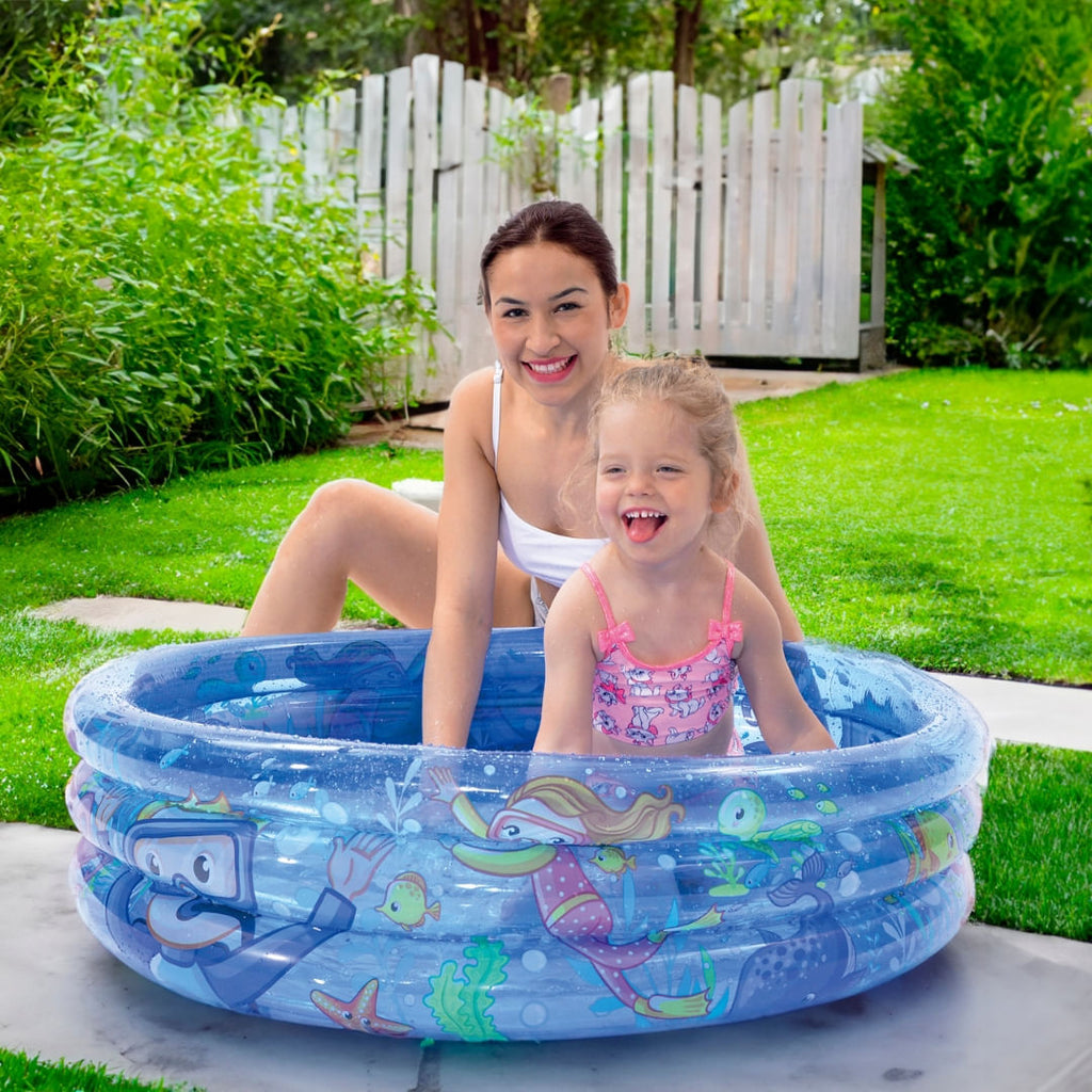 Piscina Inflável Meu Oceano 3 Anéis 88L Bel Fix