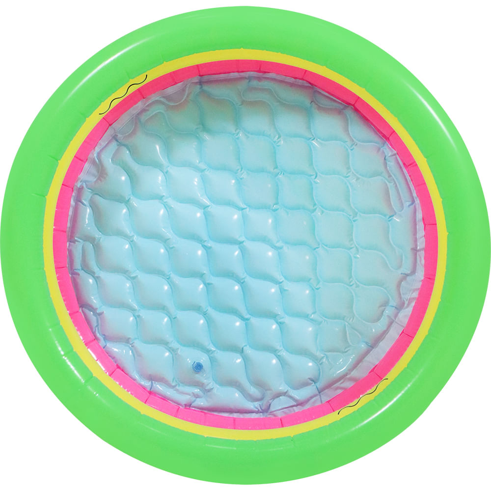 Piscina Inflável Colorido 3 Anéis 41L Bel Fix