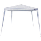 Tenda Gazebo Polietileno Listrado Azul Branco 3x3m - Bel Fix