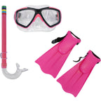 Kit Snorkel Máscara Nadadeiras Galápagos Bel Fix