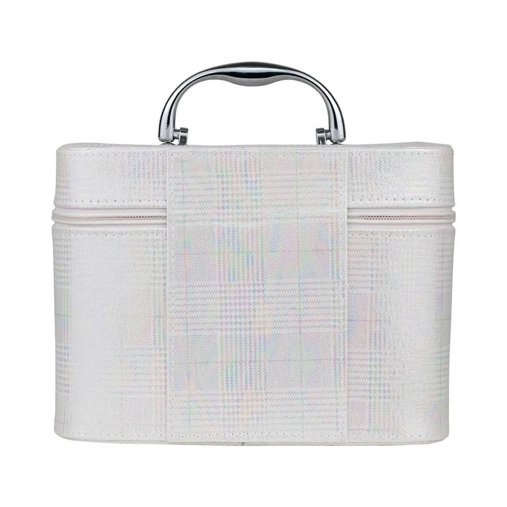 Maleta em PVC de Maquiagem Tamanho P Branco Yins – foto 3