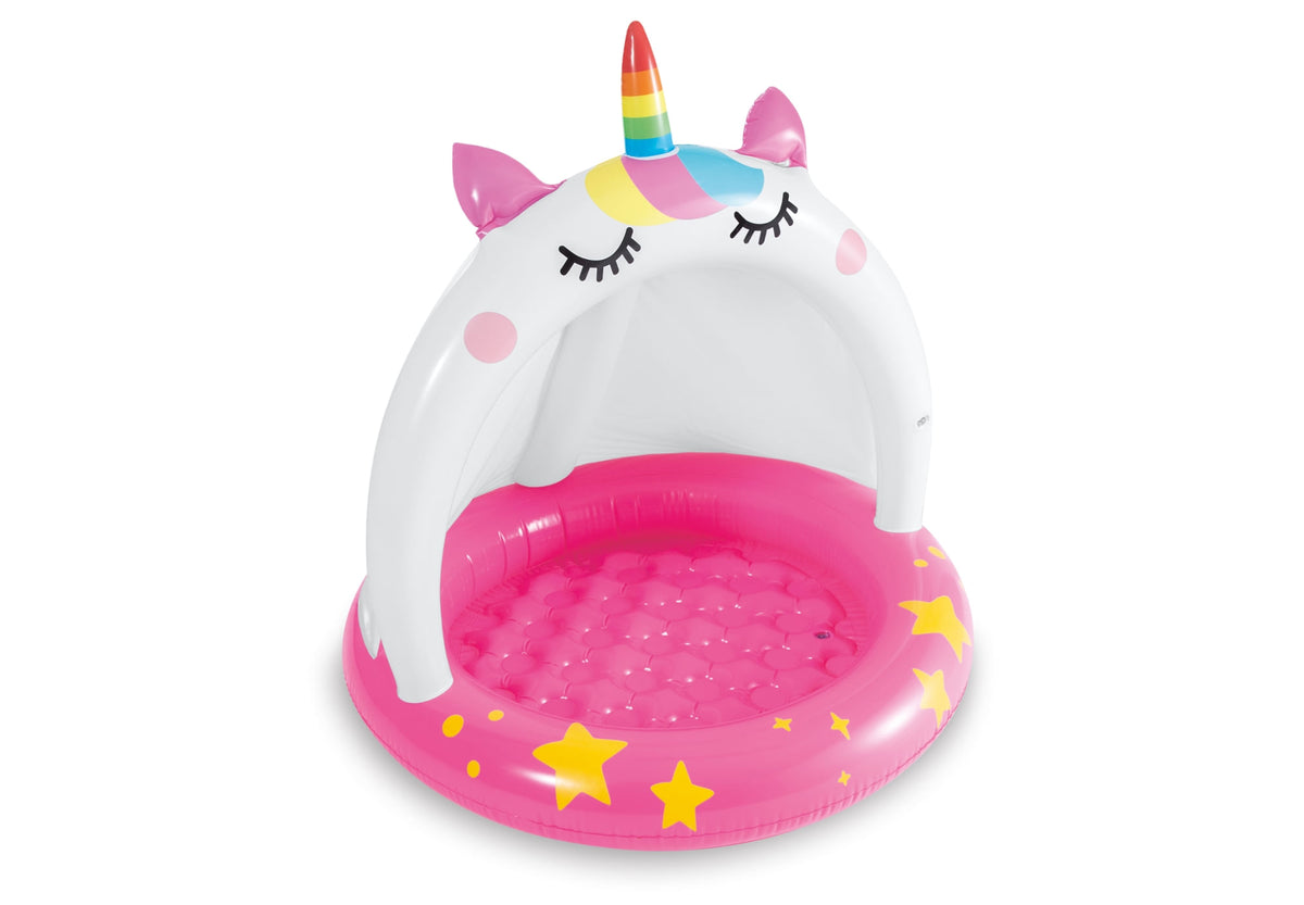 Piscina Inflável Intex Coberta Unicórnio 45L