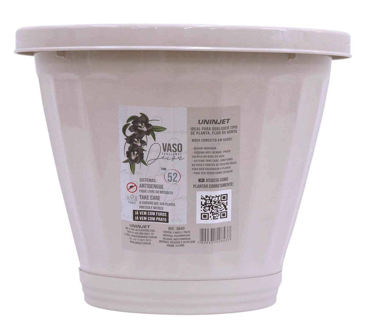 Vaso Prato Palha N52 1069 Uninjet