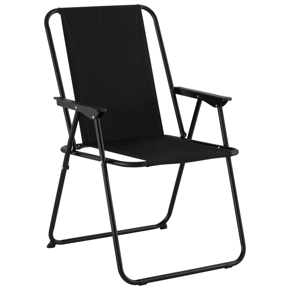 Cadeira Praia Spring Max Ferro Preta Bel Fix