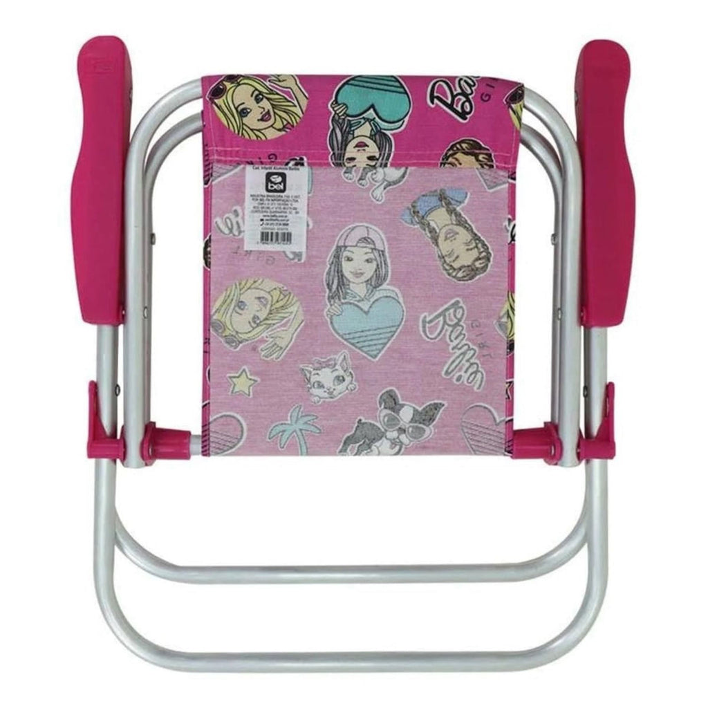 Cadeira de Praia Infantil Barbie Alumínio Bel Fix – foto 3
