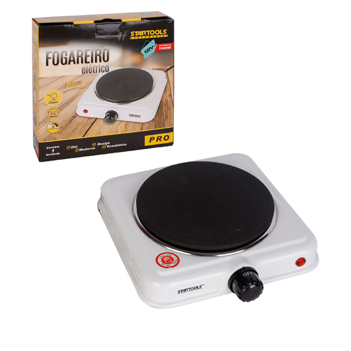 Fogareiro Elétrico 1 Boca 127V 1000W AR0543 Startools