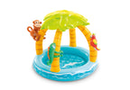Piscina Inflável Intex com Cobertura Ilha Tropical 45L