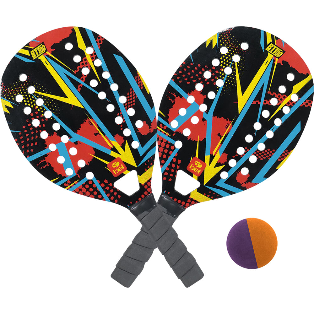 Kit 2 Raquetes Beach Tennis Red Bel Fix